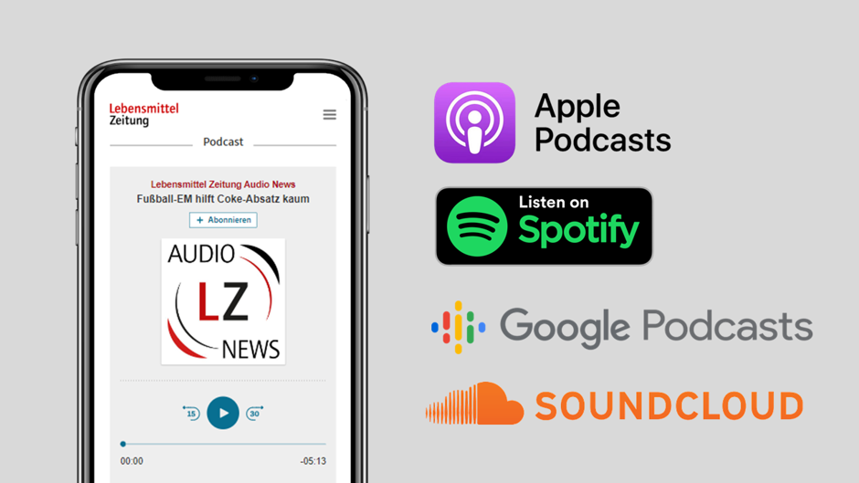 Immer topinformiert! Die LZ Audio News finden Sie in allen common Podcast Apps such as Spotify, Apple Podcast, Google Podcast and Soundcloud.